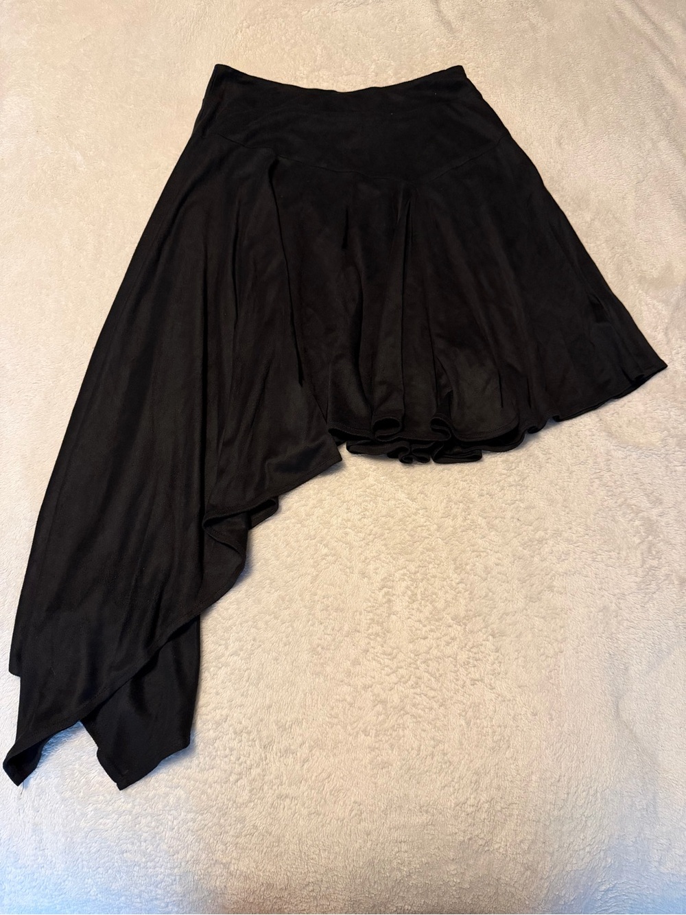 Ya Los Angeles Black Asymmetrical Flow Skirt